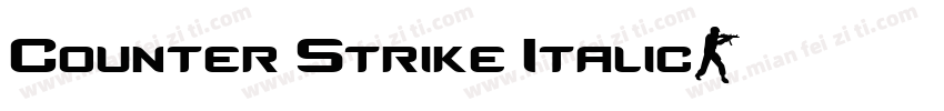 Counter Strike Italic字体转换
